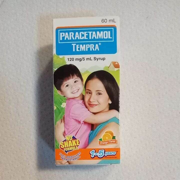 Tempra 1-5yrs old ORANGE flavor 120mg / 5ml. (60ML SYRUP) | Lazada