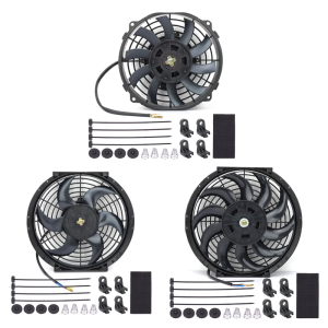 Engineered 12V 80W Powerful Electric Radiator Fan Space Saving for Improved Engine Longevity Enhances Vehicle Cooling