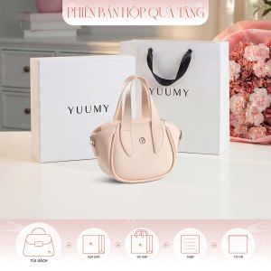 Bộ hộp quà YUUMY (Túi đeo chéo nữ YUUMY YN290 + Hộp quà YHQ3T + Túi giấy YTG3T + Túi rút BVR3838 + Thiệp cảm ơn YBT1)