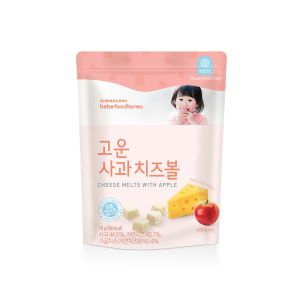 Bebefood Korea Baby Cheese Melts – Original / Apple Flavor | Freeze-Dried Snack | Natural Cheese | 10M+ Baby Finger Food  宝宝福德 I 奶酪溶豆 I原味 / 苹果味 | 韩国进口婴幼儿芝士小食 | 无盐无糖入口即化| Melts in Mouth I 宝宝手抓训练零食I