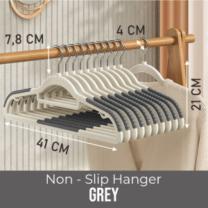 🔥[SG STOCK] Hanger Clothes Set Anti-Slip Hangers Wardrobe Closet Organizer Stainless Steel Adult/Kids