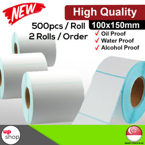 Shipping Label Sticker Label 100mm X 150mm (500 pcs/Roll)/Barcode/Thermal Printer Sticker Labels/Stickers Large Shipping Labels/Barcode Label/Thermal Printing/Thermal Labels/Courier Label