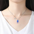 3 Pcs Best Friend Necklace Heart Shaped Dolphin Oil Drop Magnet Stitching Pendant Necklace Girls Good Friend BFF Friendship Jewelry Gift. 