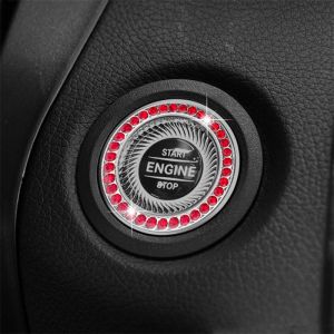 [HCM]Vòng tròn đính đá trang trí nút khởi động xe hơi ô tô xe máy - Vòng dán nút đề