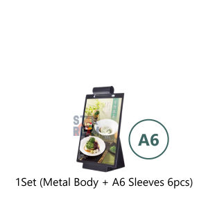 [Can Add More Sleeves] Metal Flip Stand A4 A5 A6 Size | Menu Display Stand Portrait