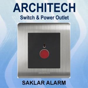 ARCHITECH Platinum B9-K31 Sakelar - Saklar Alarm 3A Silver