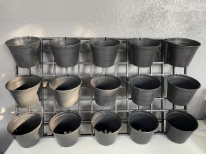 สวนแนวนอน กระถางสีดำ กระถาง 4 นิ้ว ใส่ต้นไม้ได้ 15 ต้น ขนาด 35*62 ซม. แขวนได้ ตกแต่งสวนพร้อมประกอบ ไม่สามารถสั่งรวมกับสินค้าอื่นได้