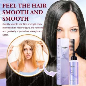 Hair Straightening Cream Easy to Use Gentle Anti-Damage Shiny Smooth No Hurting Repair Damaged Hair Straightening Treatment Hair Cream Moisturizing Nourishing Hair Straighten Cream for Home Beauty Salon Hair Relax Cream 260ML