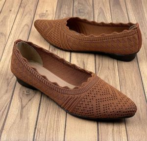 Sepatu Wanita Flat Shoes Rajut Import/Sandal Balet Slip-On Pesta Terbaru