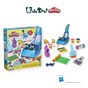 Kidztime x Hasbro Play Doh Zoom Zoom Vacuum And Cleanup Set/Creative Art Crafting toys for kids 3 Years and Up