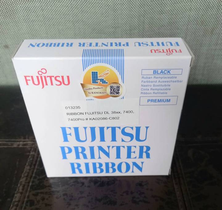 Fujitsudl 3700 3750 3800 3850 9300 9400 9600 ผ้าหมึกพร้อมตลับ ของแท้ ศูนย์100 5345