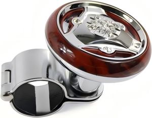 Steering Wheel Knob Universal Power Ball Spinner Knob with Smooth Ball Bearing for Easy Steering Assist and Control Compatible with Most Vehicles (Peachblow)