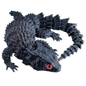 3D printed lizard statue Flexible 3D Printed Animal Colorful Figurine statue Gifts 23.5cm/9.25in