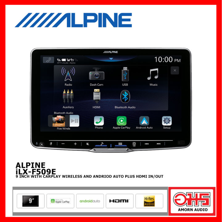 ALPINE iLX-F509E วิทยุรถยนต์ 9 นิ้ว รองรับไฟล์ Hi-res (PRE-ORDER) ( 9 ...