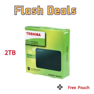 TOSHIBA External Harddisk 2TB/1TB ฮาร์ดดิสก์แบบพกพา HDD 2.5" USB 3.0 ฮาร์ดไดรฟ์คุณภาพสูง  External Hard Drives
