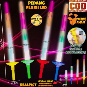 ( BISA COD ) PROMO FREE BATERAI Mainan Anak Laki Laki Pedang Pedangan Plastik Lampu LED / Mainan Pedang Flash LED / Mainan Anak Laki Laki SNI Murah