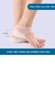Miếng Đệm Cao Su Tăng Chiều Cao Gót Chân Siêu Mềm Mại Gấp Gọn