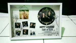 Jam Foto Custom Ukuran 30x20cm: Kado Pernikahan Ulang Tahun & Dekorasi Rumah