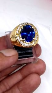 CINCIN BATU PERMATA KING ROYAL BLUE SAFIR ASLI BANGKOK TOP QUALITY