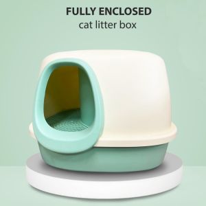 Fully Enclosed Cat Litter Box For Cat