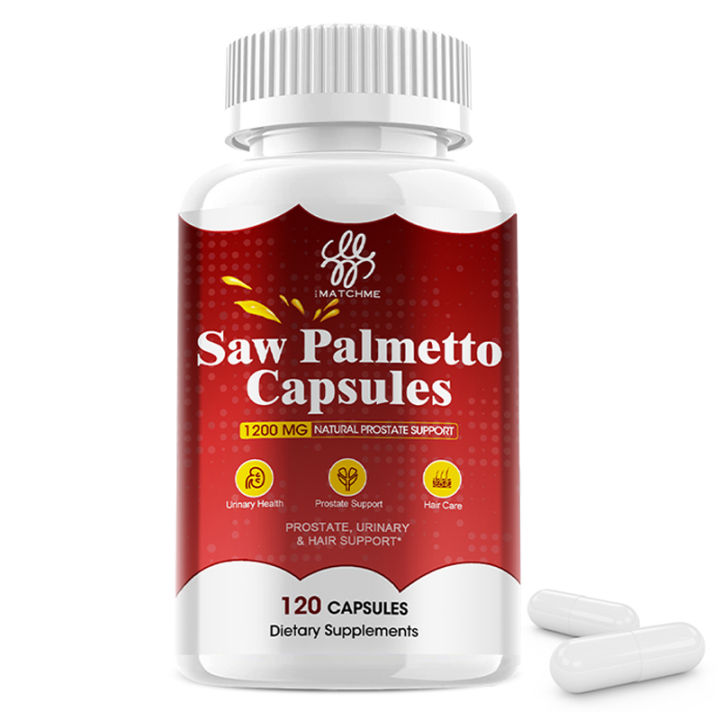 Saw Palmetto Capsules 1200mg for Prostate Urinary Health Maintain ...