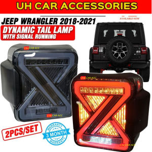 JEEP WRANGLER 2018 - 2021 DYNAMIC TAIL LAMP TAILLAMP WITH RUNNING SIGNAL ( SMOKE )