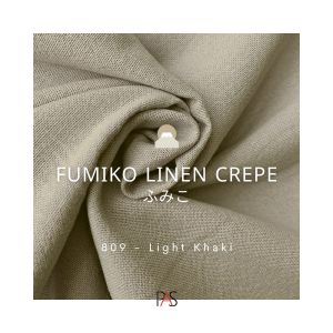[MINIMAL 2X KLIK UNTUK 1 YARD] Kain Linen Ecer Bahan Fumiko Linen Crepe Premium HARGA 1/2 YARD