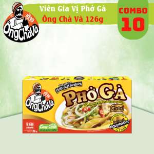 Combo 10 Hộp Viên Gia Vị Phở Gà Ông Chà Và 126g