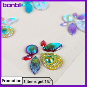 banbi 3D Face Tattoo Jewels Stickers Shiny Face Decoration Sticker Body Art Decoration Stage Makeup Decoration Tool