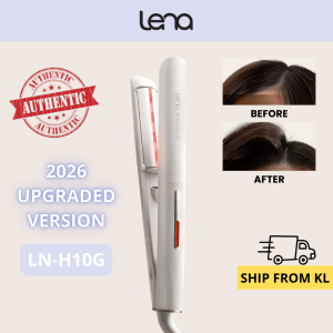 LENA Hair Straightener & Hair Curler Volumizing Hair Root Uplift LN-H10G 100 Million Negative Ions Flat Iron Ceramic