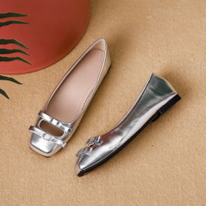 IELGY French niche design hollow flat shoes for women