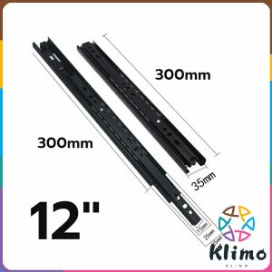 KLIMO Drawer slide rail three-section guide 12in 14in chdrawer roller