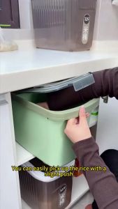 Rice Container Kitchen Rice Bucket With Cup Insect-proof Moisture-proof Sealed Food Storage Box