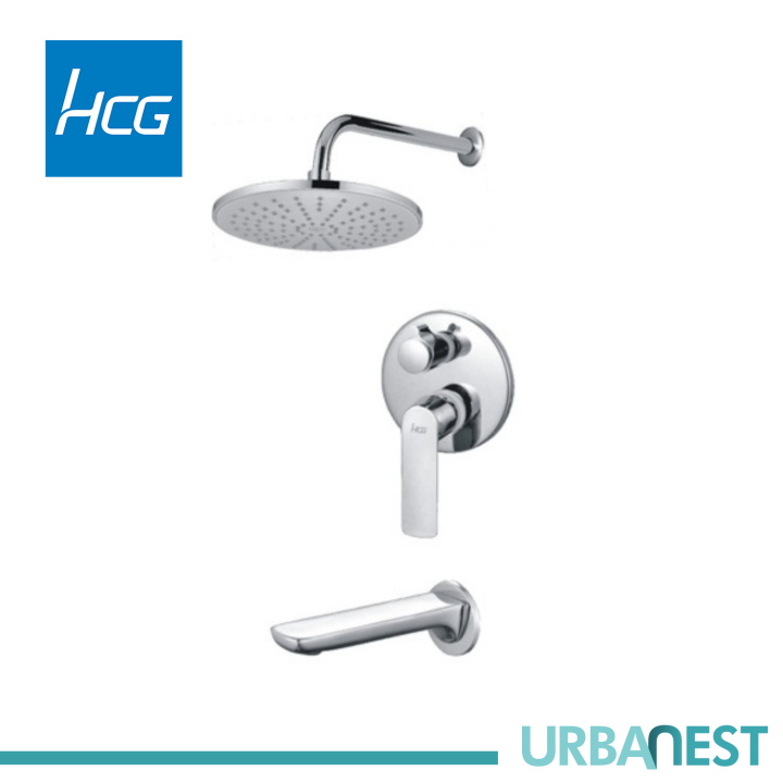 HCG Enoch BF22477GPX NC Concealed Mixing Shower. Full Brass Body