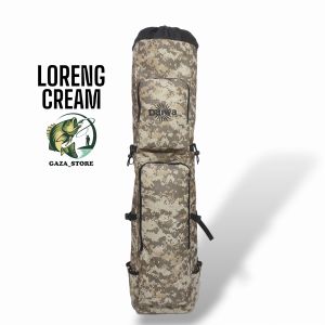 Tas Pancing Jumbo Serut Loreng Ukuran 100 Cm Muat 10-11 Joran Pancing