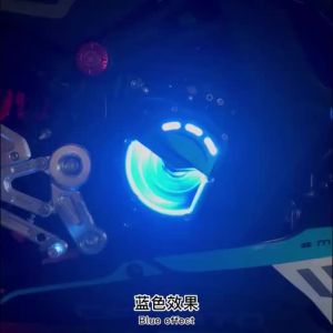 Motorcycle CNC Engine Clutch Guard Crankcase with Light For CFMOTO 450SR 2021 2022-2023