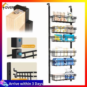 Versatile Over The Door 6-Tier Storage Organizer with Removable Spice Racks for Kitchen Bathroom and Closet