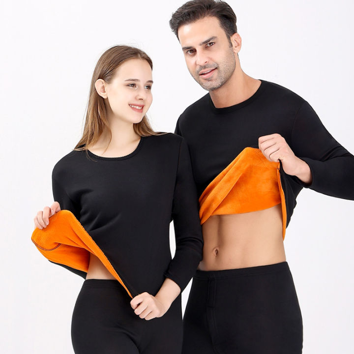 Thermal Underwear Women & Men's Fleece Lined Thermal Underwear Set
