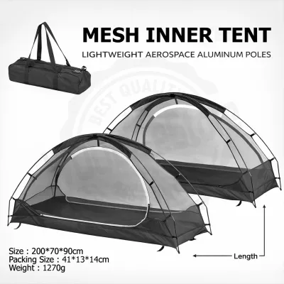 [Woodz] KANGAROO Zenheo Portable Lightweight Solo Mesh Inner Outer Cover Hiking Camping 1p Single Tent
