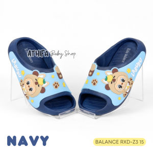 Sandal Selop Karet Anak Laki Laki 3 4 5 6 12 Tahun Karakter Labubu Terbaru RDX-Z6 Navy