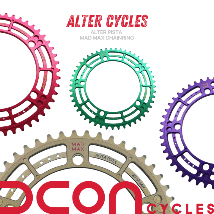 パーツ alter madmax 49t Alter Cycles MadMax Chainring (49T) – le velo Cycling Workshop