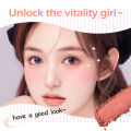 Ashley Shine Blusher Pretty Cheek Velvet  Waterproof Natural Blusher Hightlight  Multiple Uses Blush on Cheek  with Brush AS9092. 