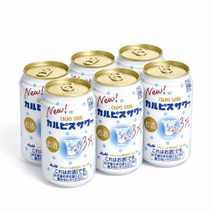 [6/24 Cans]Asahi CALPIS SOUR Sweet & Tangy Japanese Chuhai 350ml 3%
