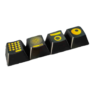 Aluminum Keycaps Featuring Enamel Finish Color Optional for a Unique Gaming Mechanical Keyboard Experience