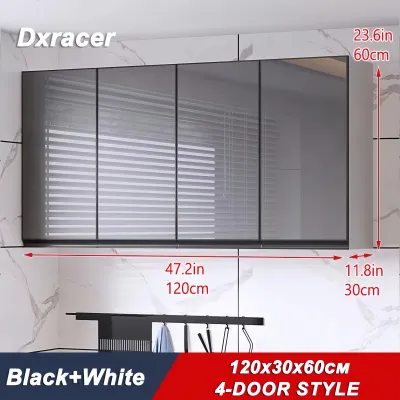 HEKEY Aluminum Hanging Cabinet With Shelves Aluminum Kitchen Cabinet With Glass Door Suitable For Kitchen