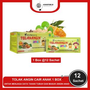 Tolak Angin Cair Anak 1 Box isi 12 Sachet - Untuk Masuk Angin dan Daya Tahan Tubuh