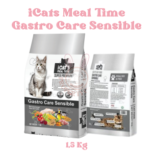 iCats Meal Time Super Premium Gastro Care Sensible Kucing Kering isi 15kg