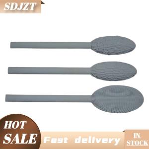 SDJZT Kết cấu công cụ Bộ cho nghệ thuật đất sét hình bầu dục Đất Sét mô hình mô hình con lăn kit đất sét kết cấu cán Emboss kẻ sọc tay con lăn mô hình gậy cho tự làm thủ công (đầu đơn đôi đầu)