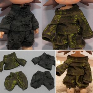 FLYING Cool Style -selling Dolls Dress Up DIY Handmade Dolls Costumes Hoodies High Quality Fashion Personality Contrast Color Sweater Suits