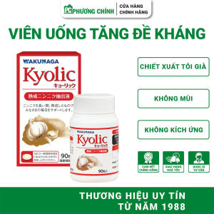 Viên Uống Tăng Đề Kháng Kyolic Aged Garlic Chiết Xuất Tỏi Già Không Mùi Không Gây Kích Ứng 90 Viên/Hộp
